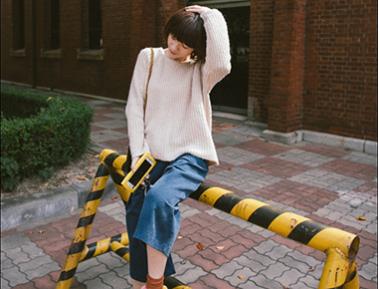 灯芯绒9分阔腿裤