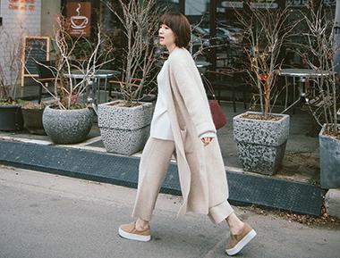 安哥拉微喇九分阔腿裤